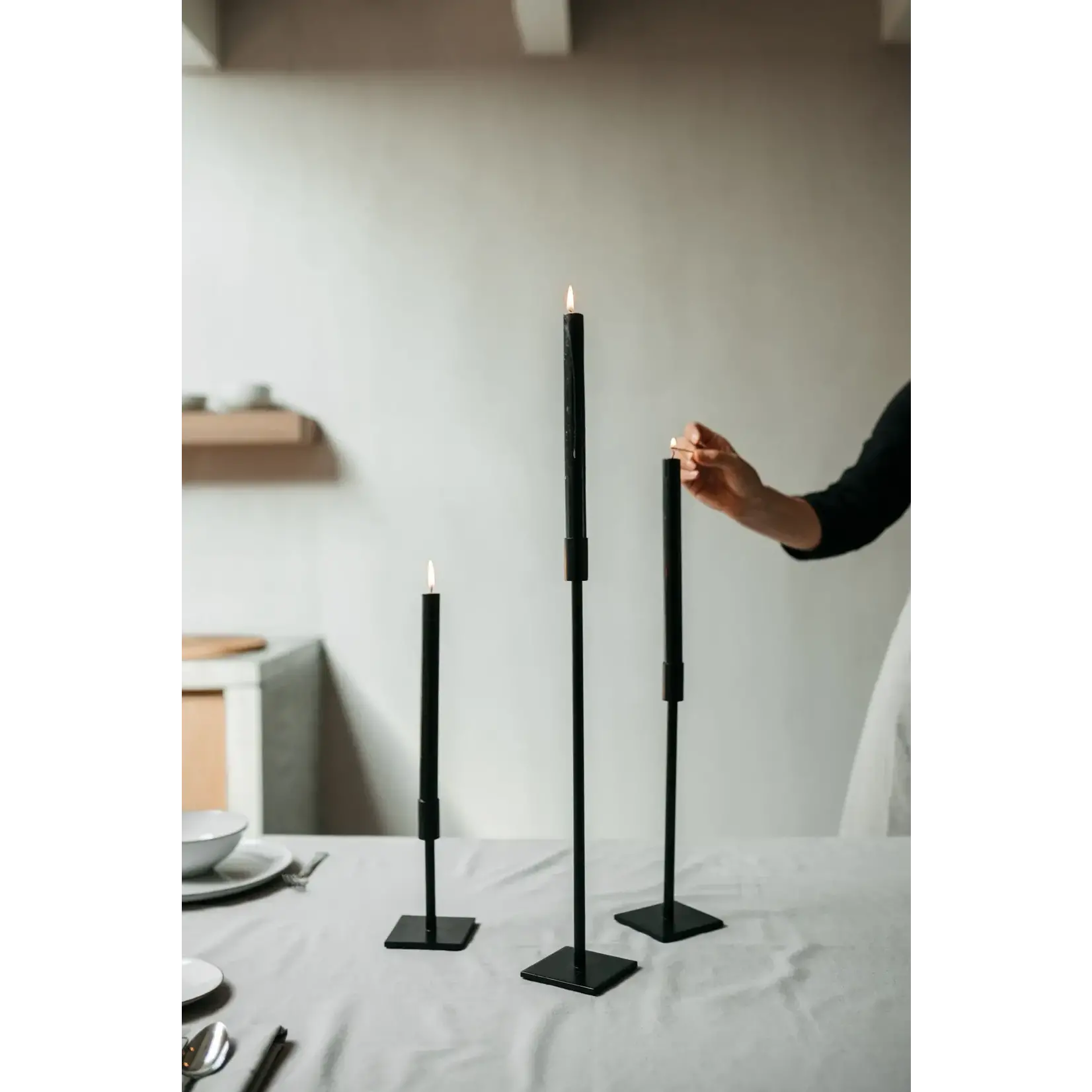 Leeff Candle Holder Cleo Black M