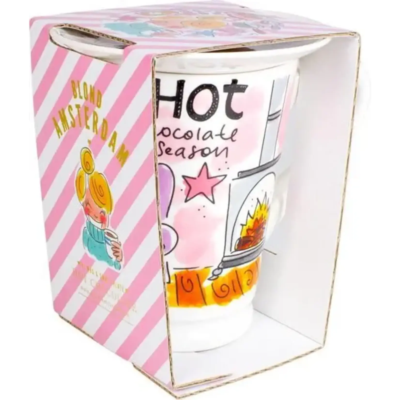 Blond Amsterdam Chocolate: Set Mazagran Hot choc Roze Blond Amsterdam