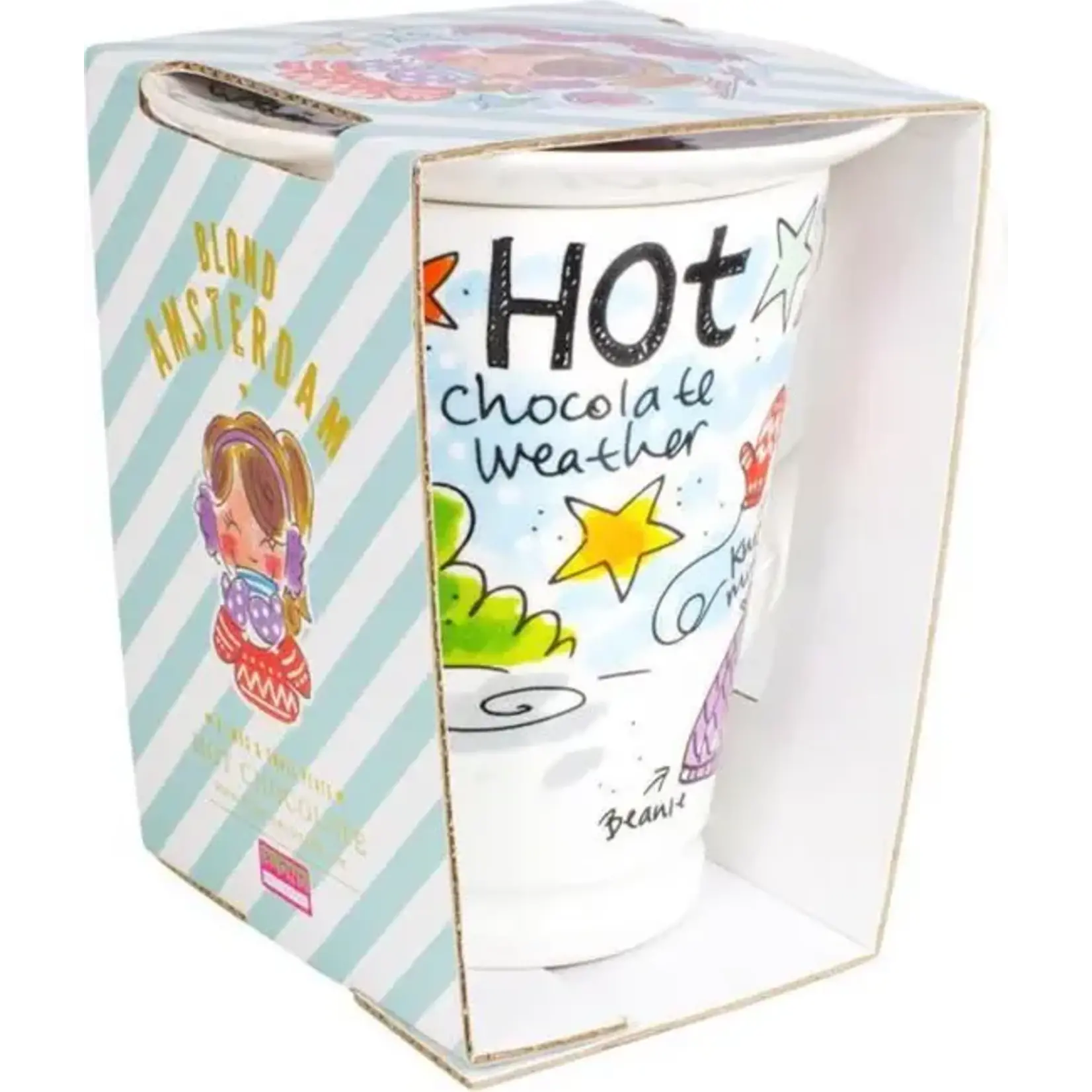 Blond Amsterdam Chocolate: Set Mazagran Hot Choc Blauw