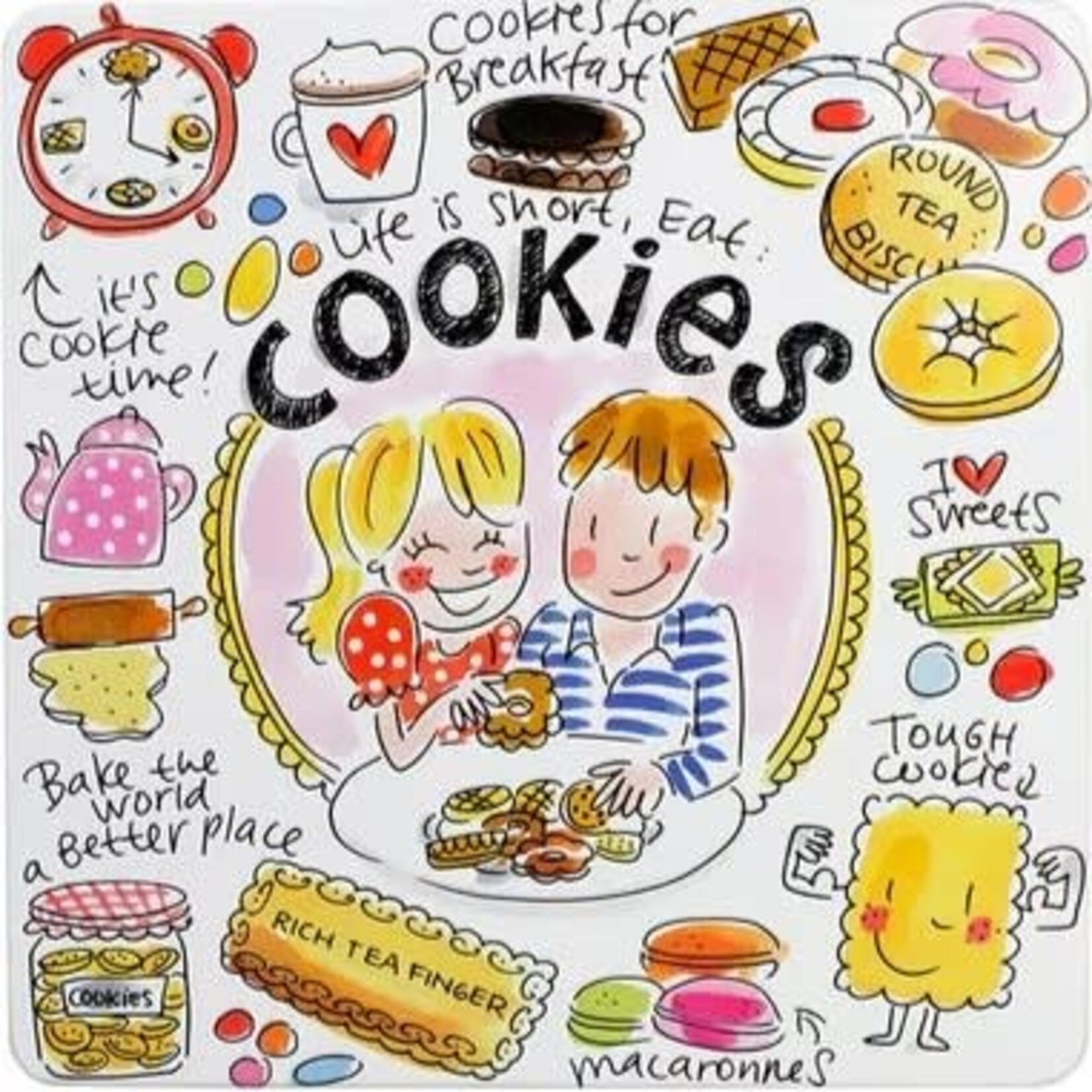 Blond Amsterdam Blik vierkant Cookies Blond Amsterdam