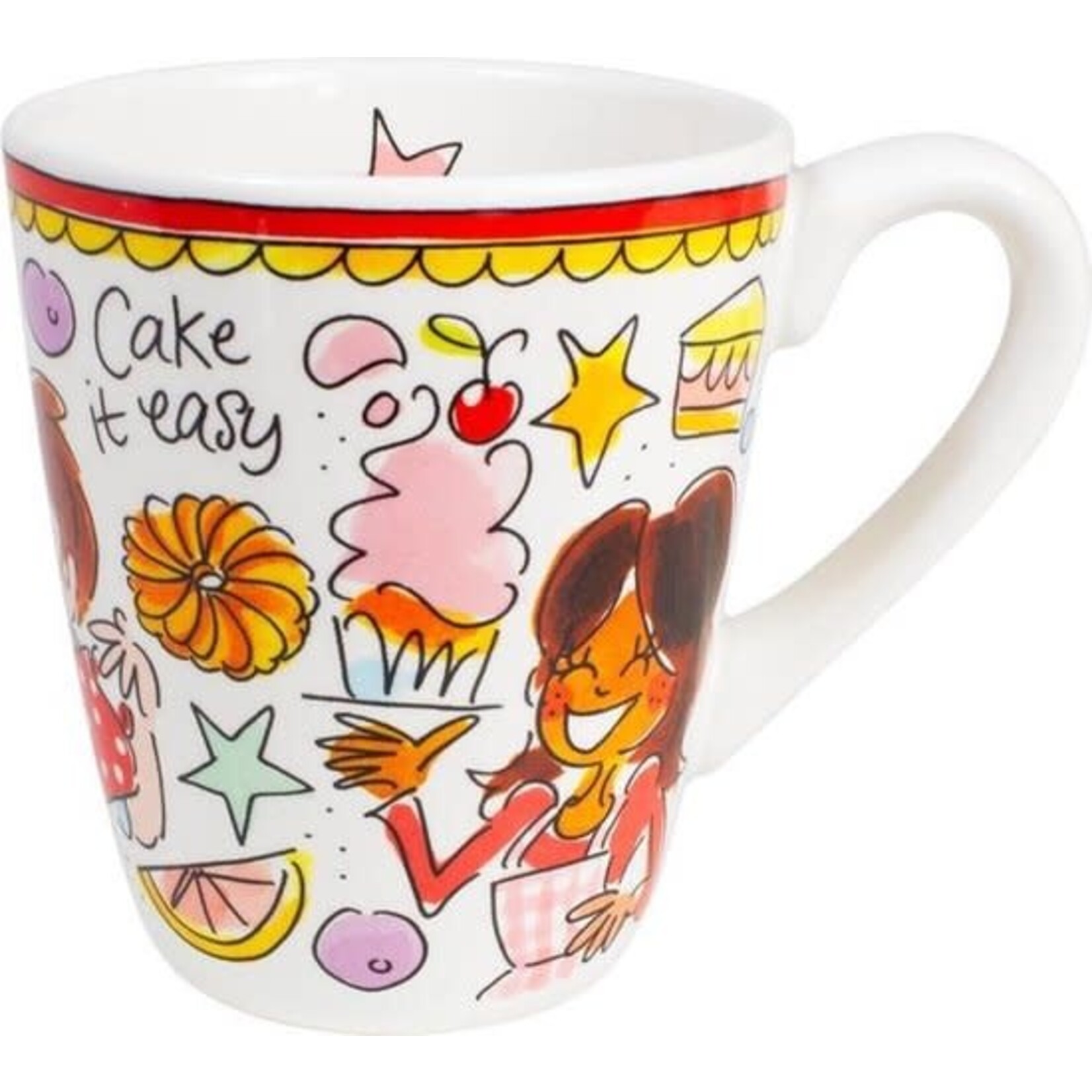 Blond Amsterdam Mug red 0,35 L Cake it easy Blond Amsterdam
