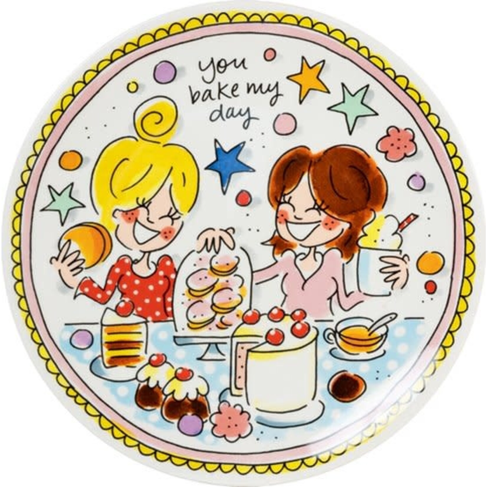 Blond Amsterdam Cake plate pink You bake my day 18 cm Blond Amsterdam