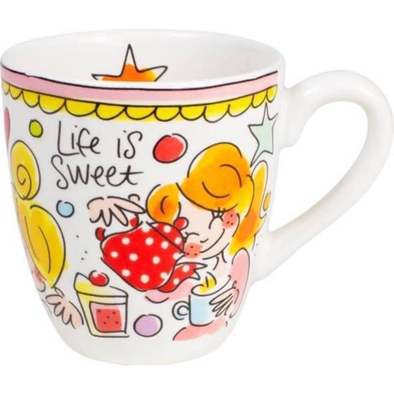 Blond Amsterdam Mini mug pink 0.2 L Life is sweet Blond Amsterdam