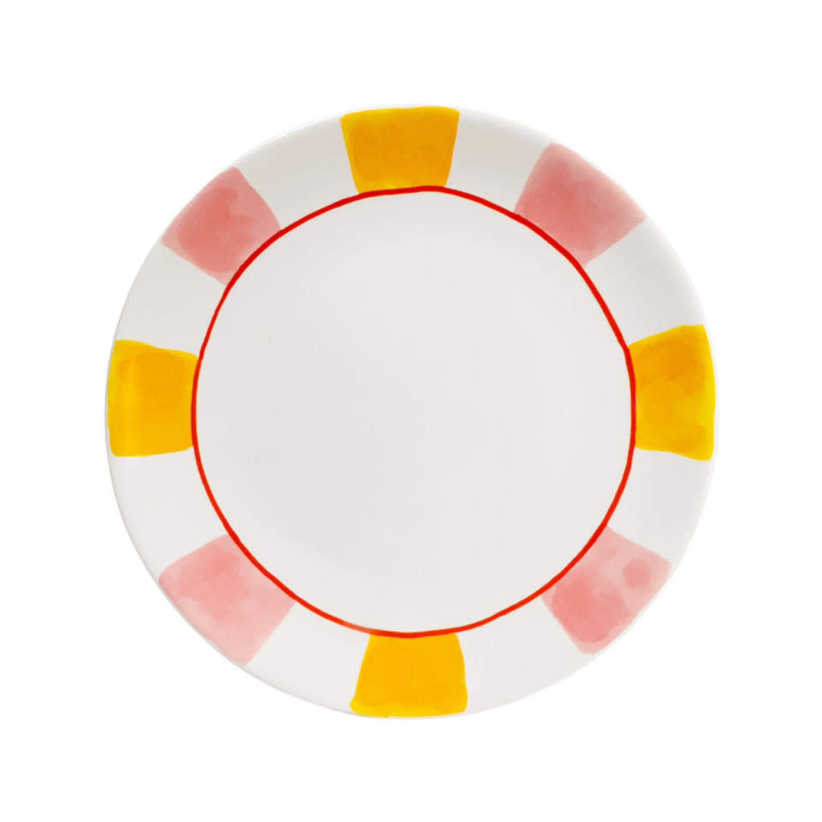 Blond Amsterdam Plate 26 cm Pink-Yellow Blond Amsterdam