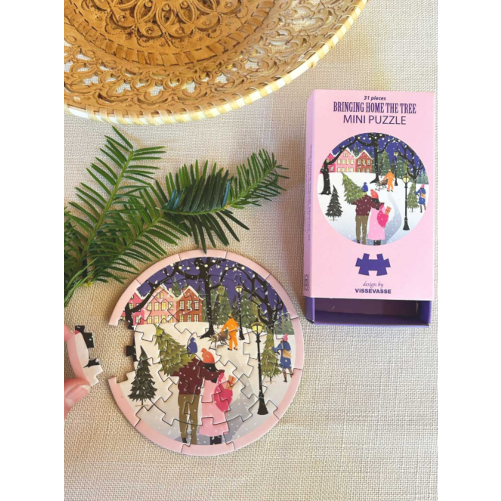 vissevasse Mini Puzzel- Bring home the tree