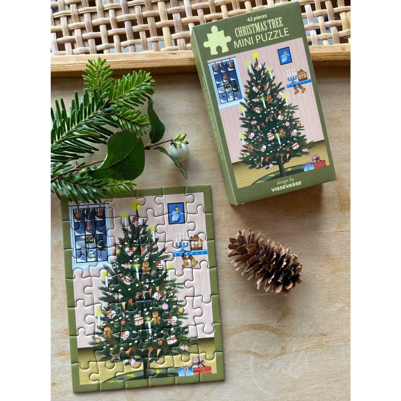 vissevasse Mini Glowing Christmas Tree Puzzle
