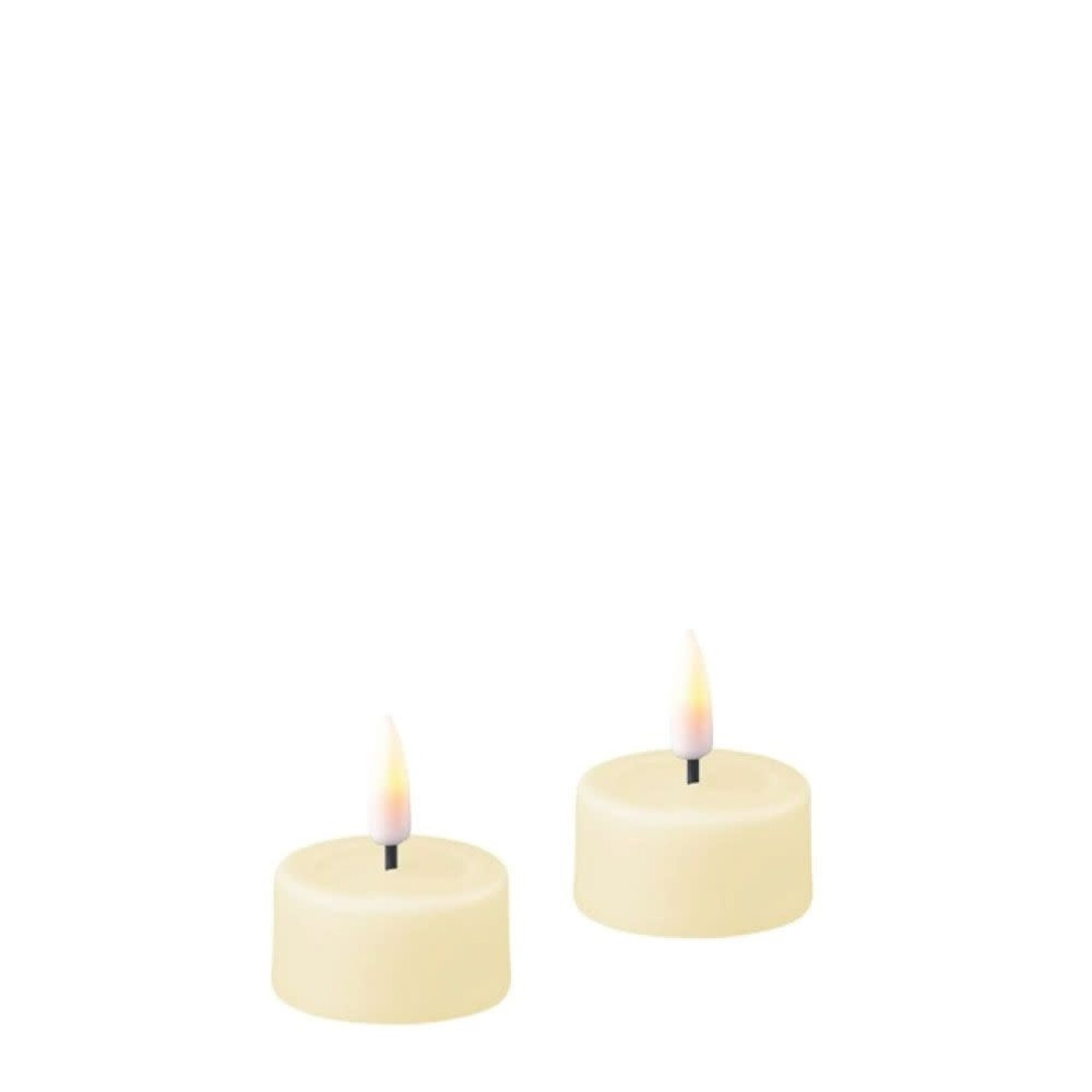 Deluxe Homeart Cream Tea Light Candle D:4,1*4,5cm per stuk