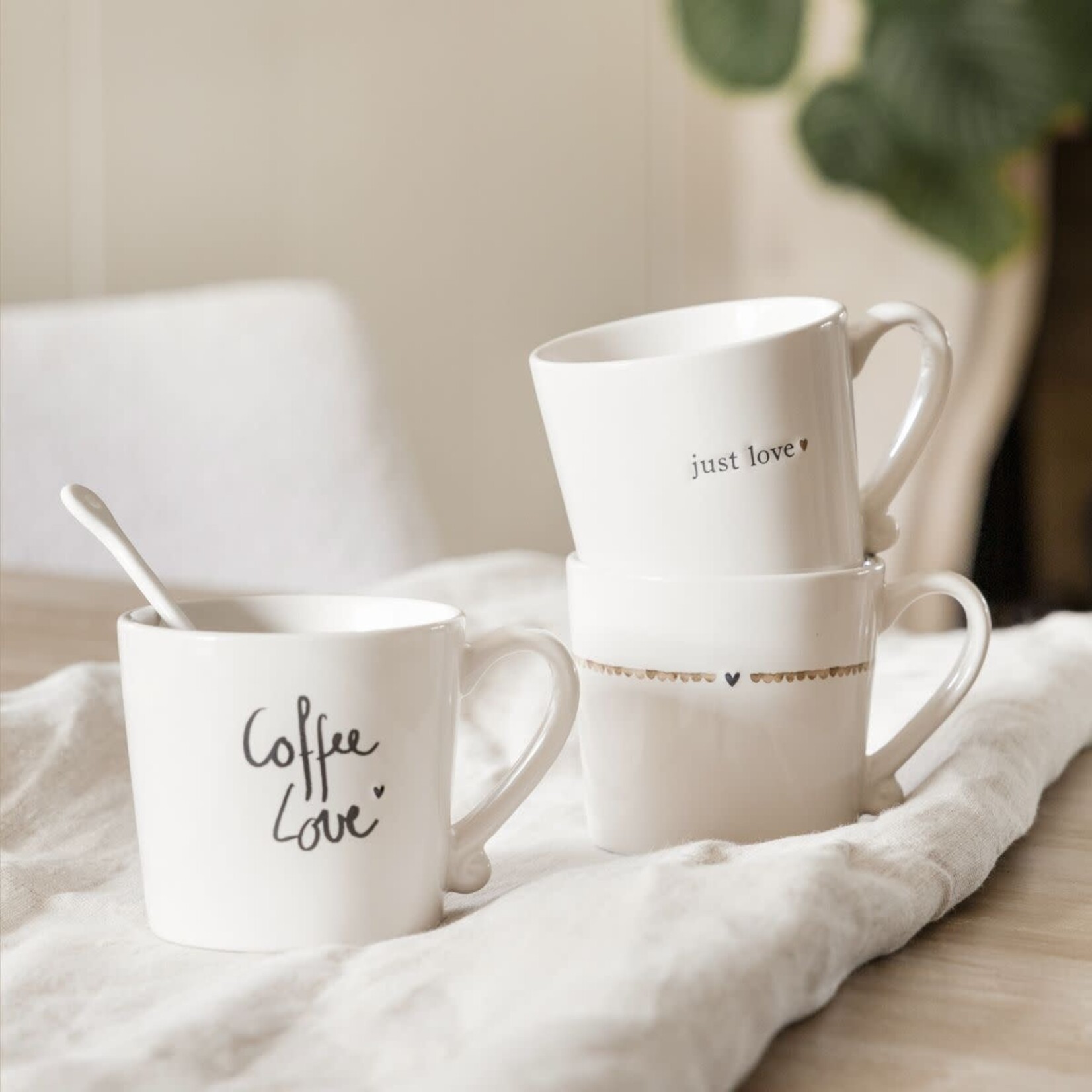 Bastion Collections Bastion Mug White Just Love