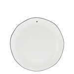 Bastion Collections Bastion Dessert Plate White edge Black 19 cm