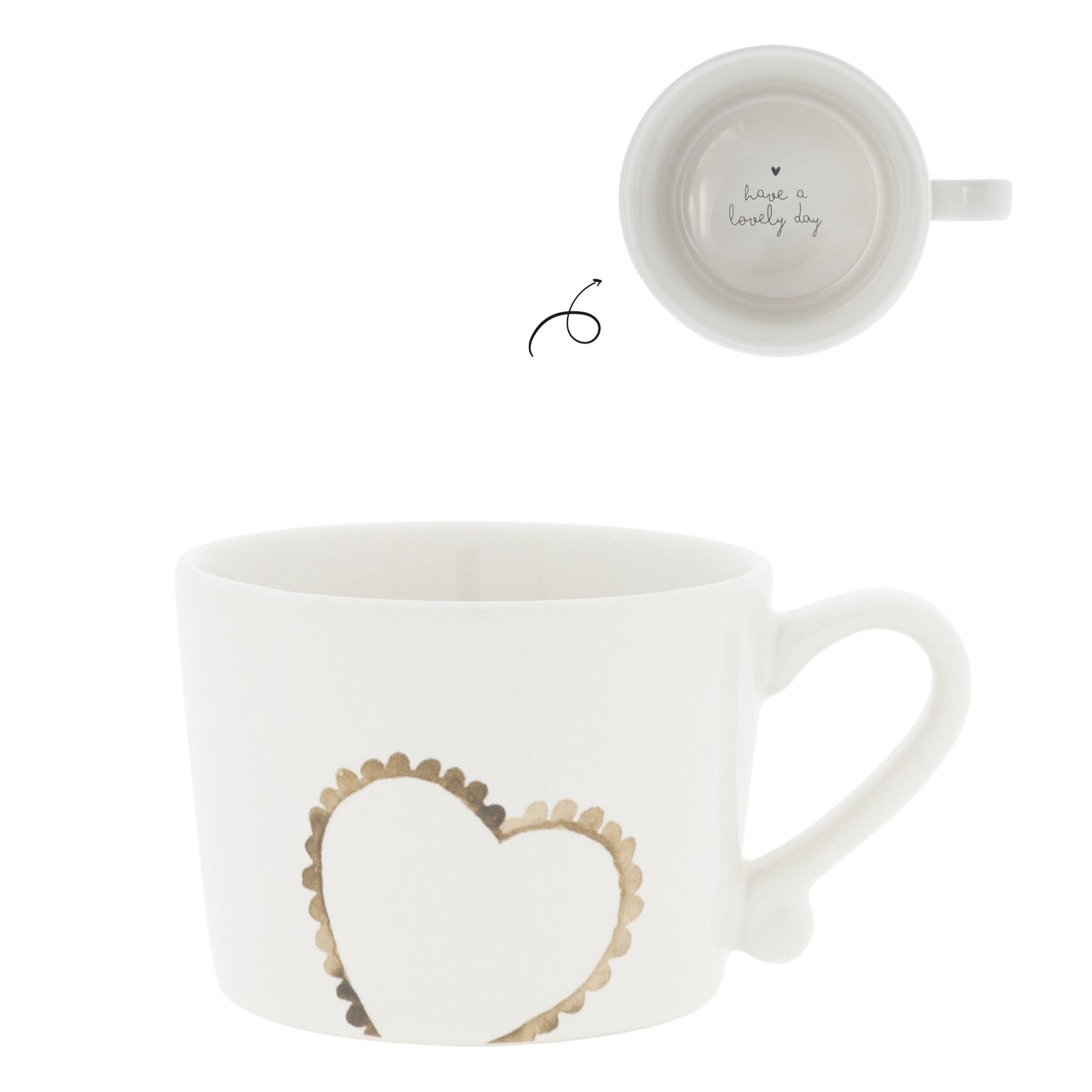 Bastion Collections Bastion White sm Heart Lovely Day