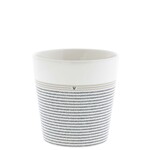 Bastion Collections Bastion Cup White Stripes Little Heart