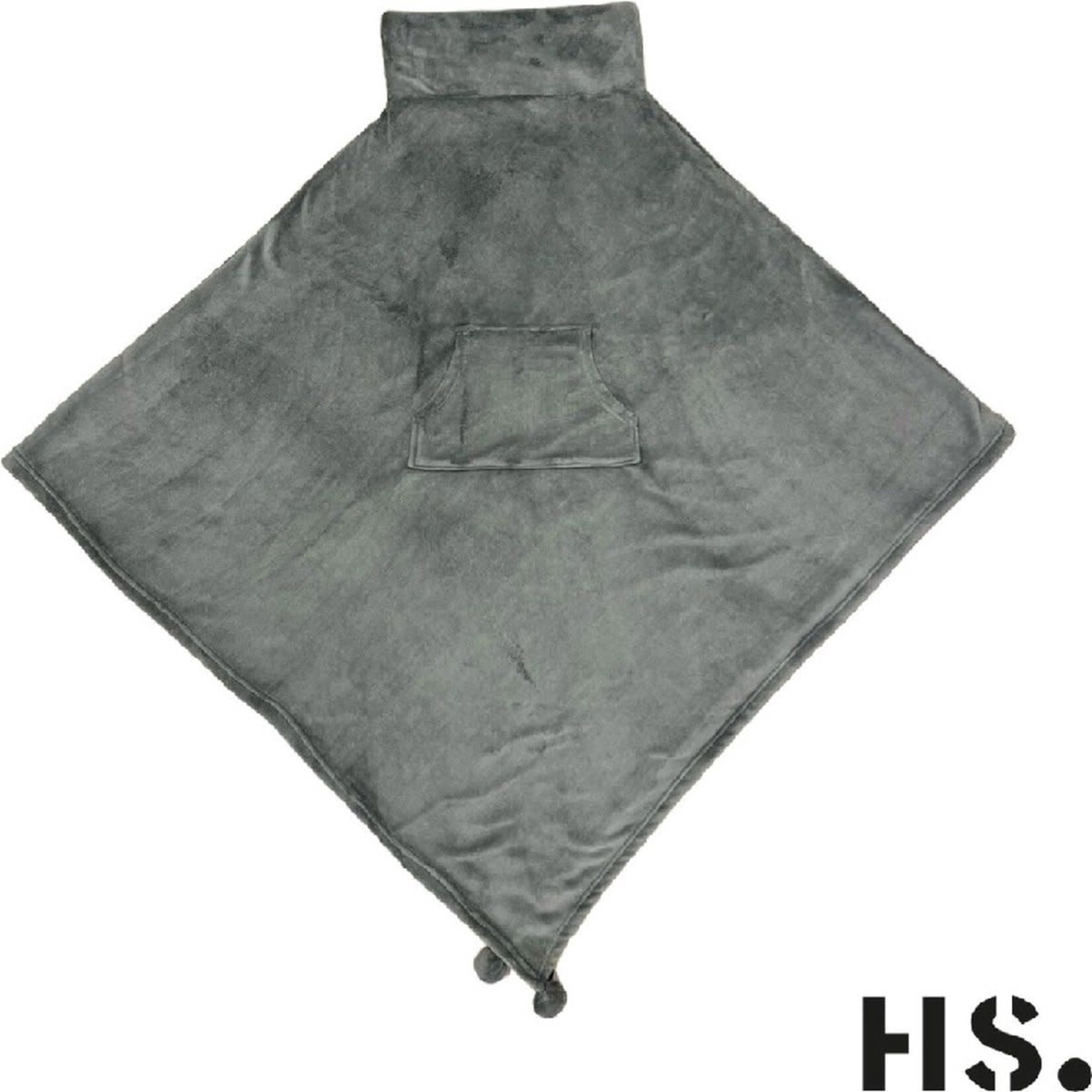 Home Society Plaid Hoodie Grey