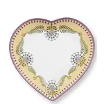 PIP Studio Heart Shape Plate Lily&Lotus Moon Delight Yellow