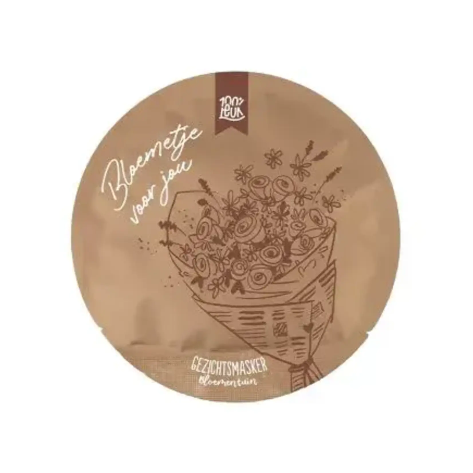 100% leuk Gezichtsmasker- bloemetje voor jou