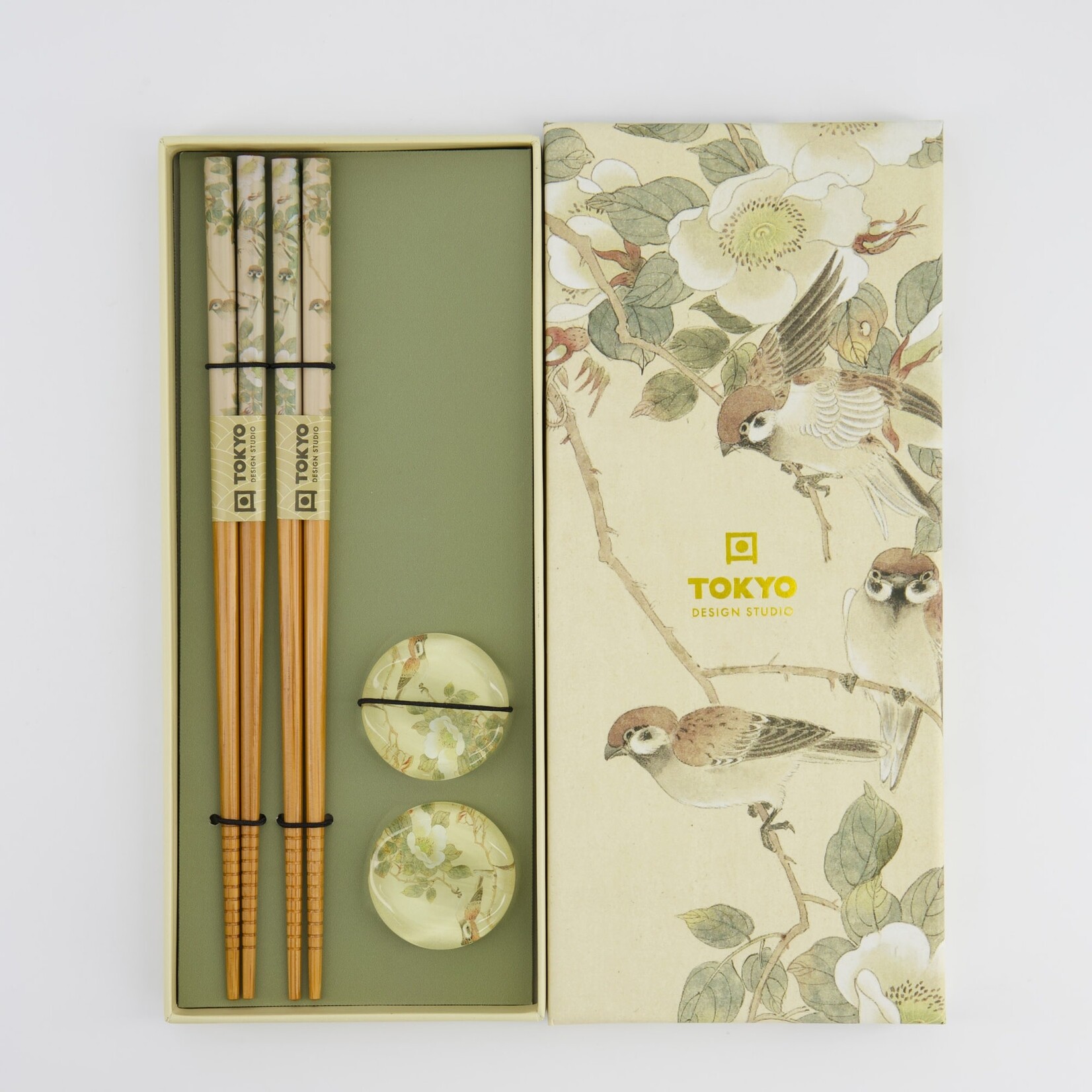 Tokyo Design Studio Chopsticks giftset Sparrow set/4