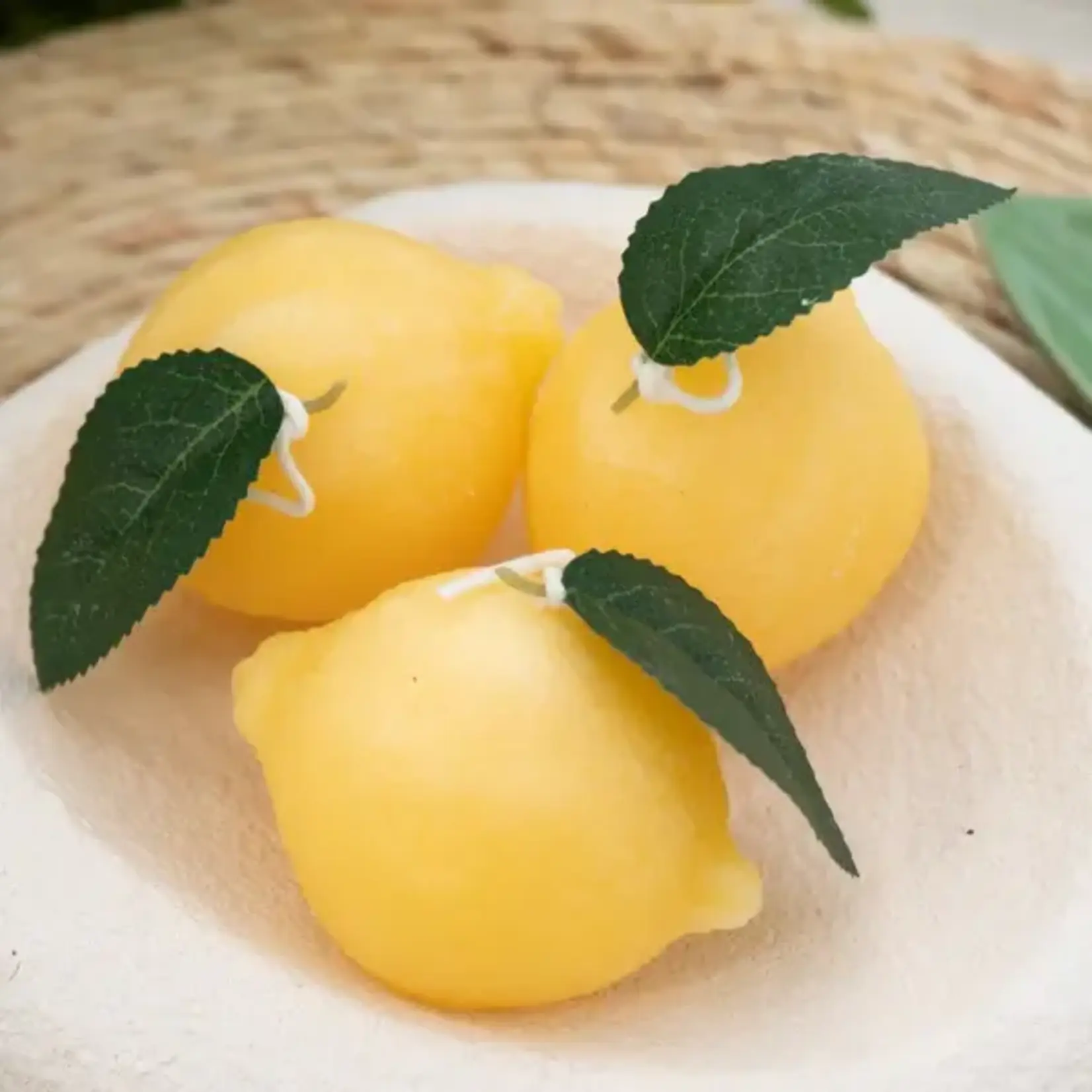 Home Society Deco Kaars Lemon