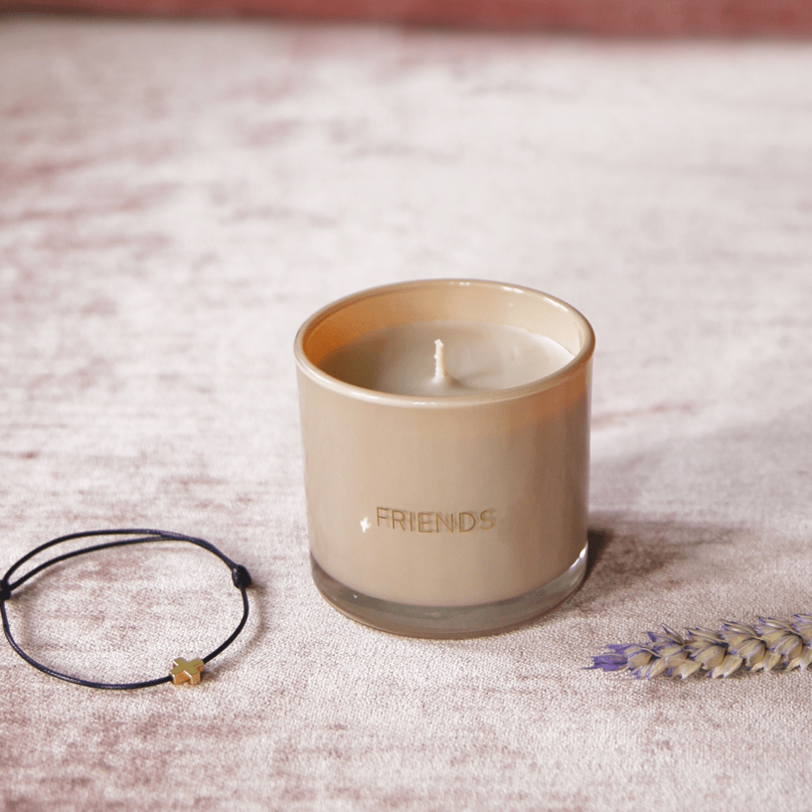 My Flame Lifestyle Geurkaars Met Wens-Armband - Friends