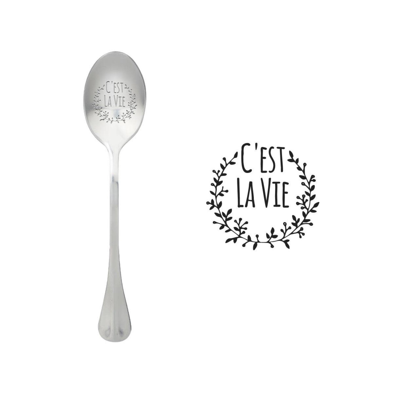 One message spoon Lepel C'est la vie