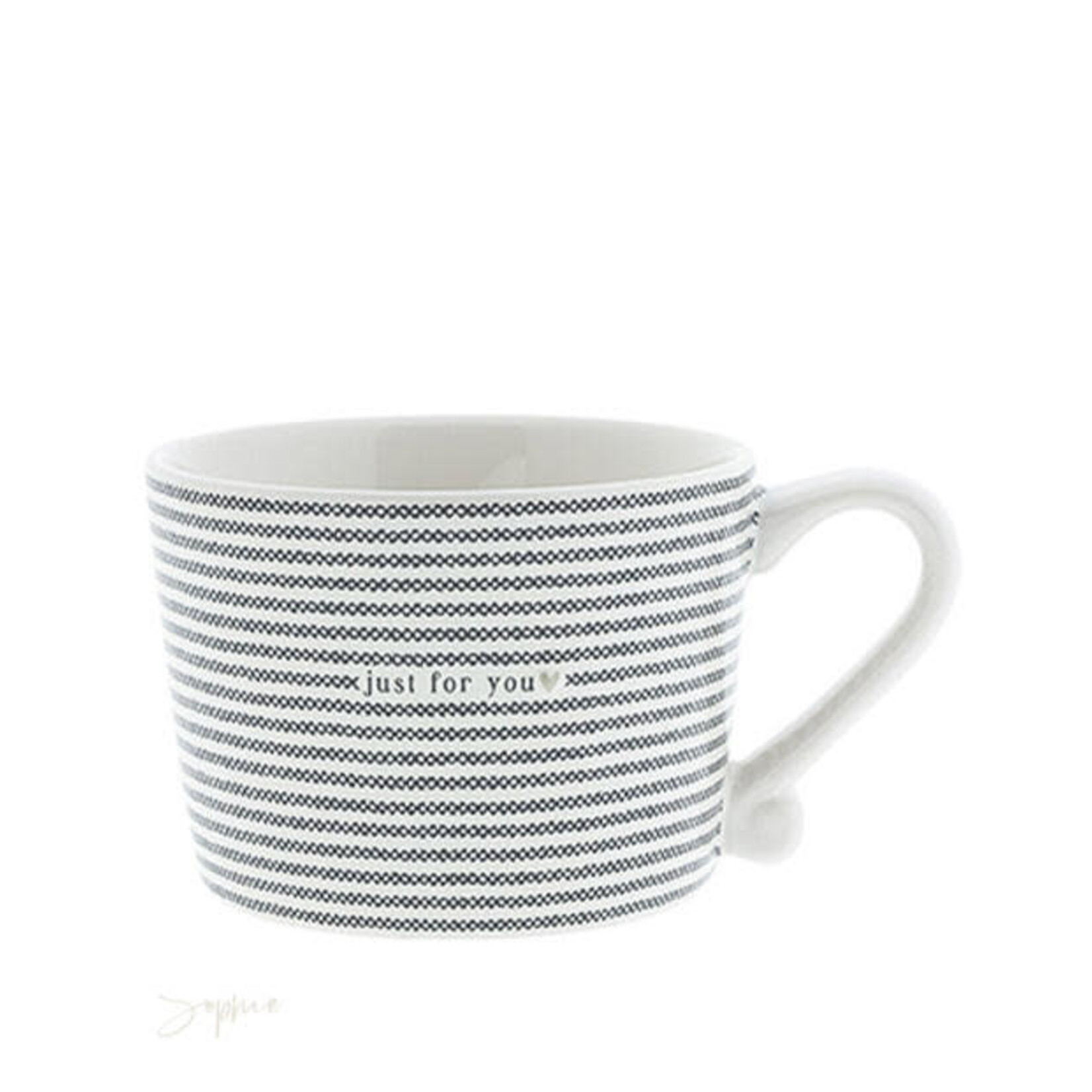 Bastion Collections Bastion Cup White sm Stripes Just For You