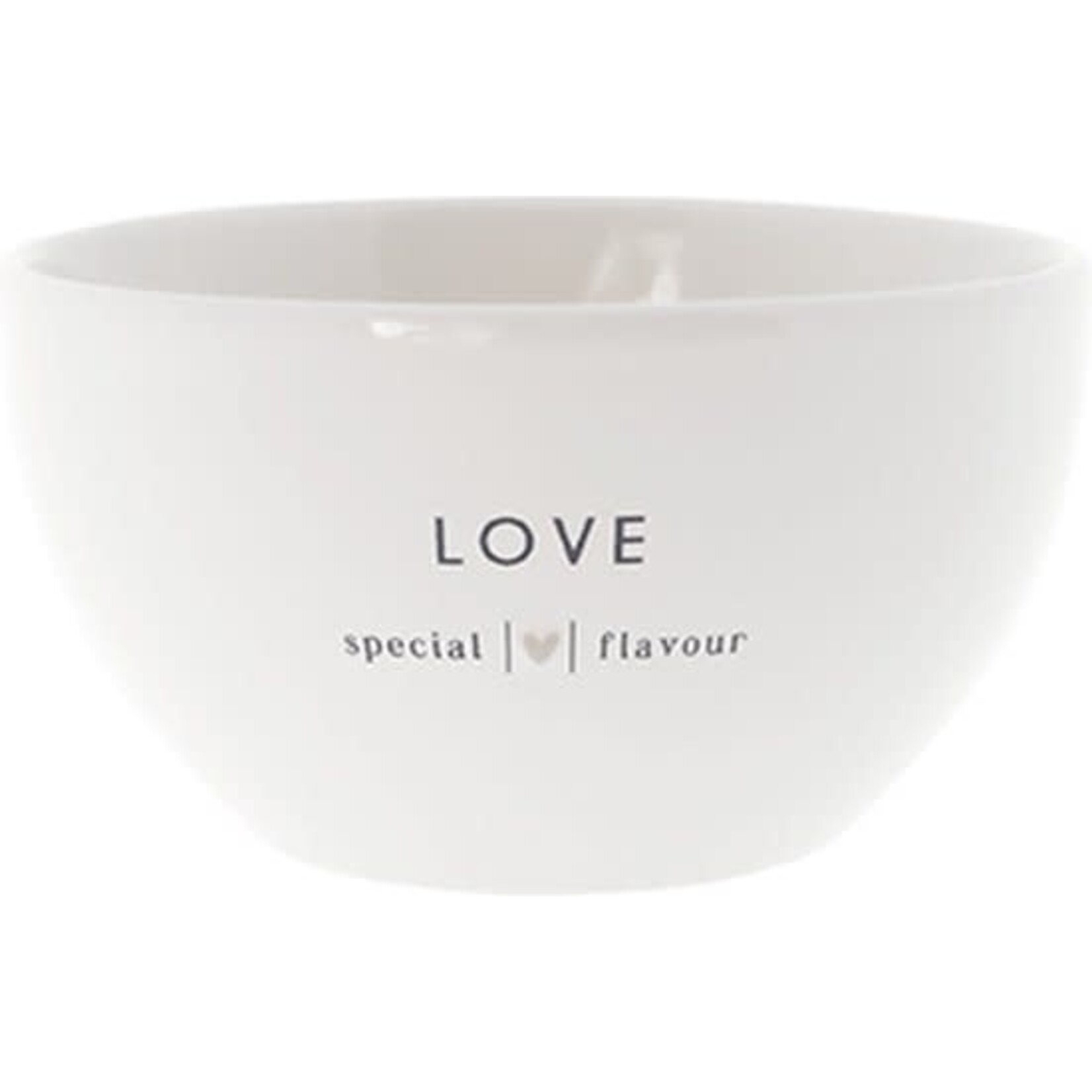 Bastion Collections Bowl White/ Love Special Flavour