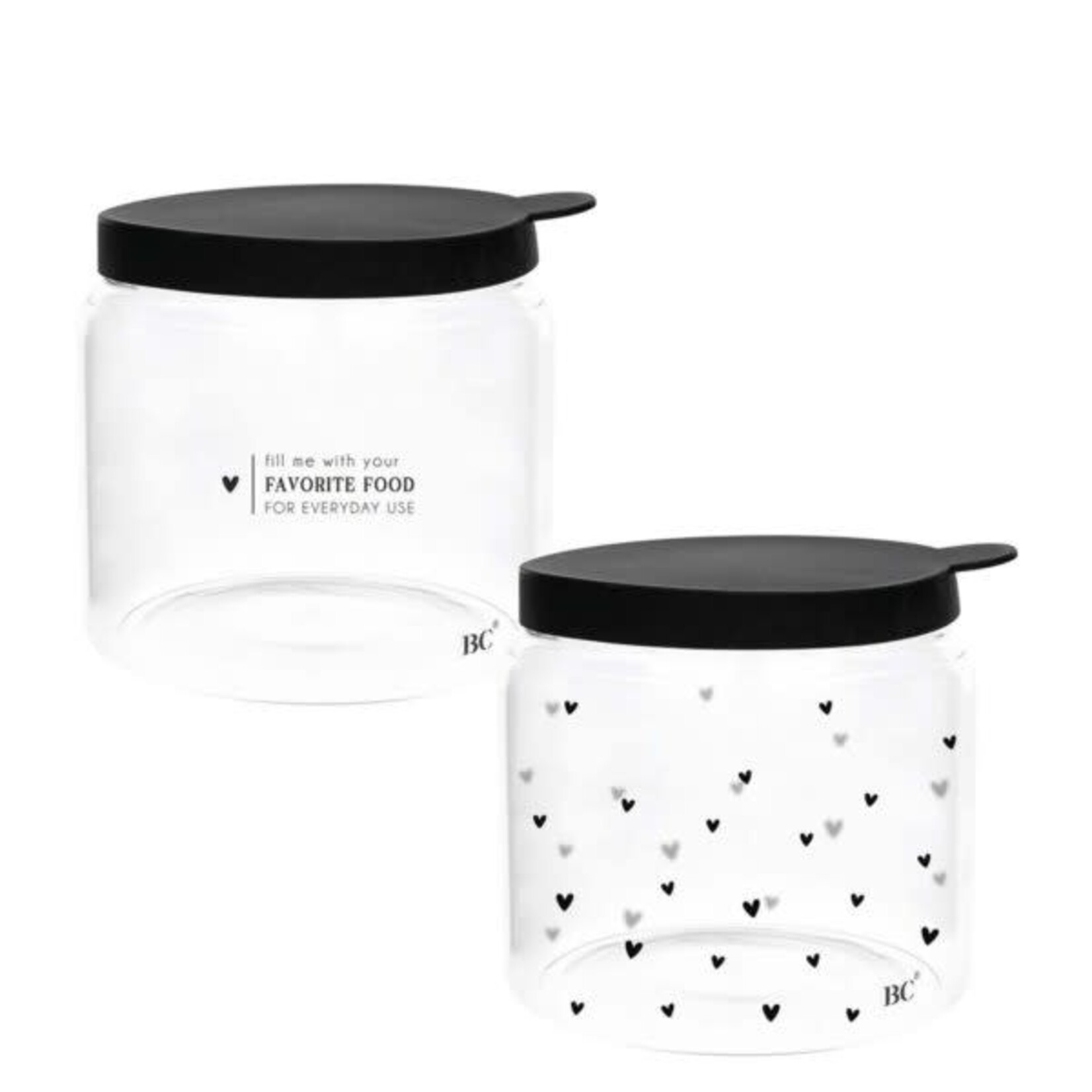 Bastion Collections Opbergbox with black lid 12.8 x 11 cm