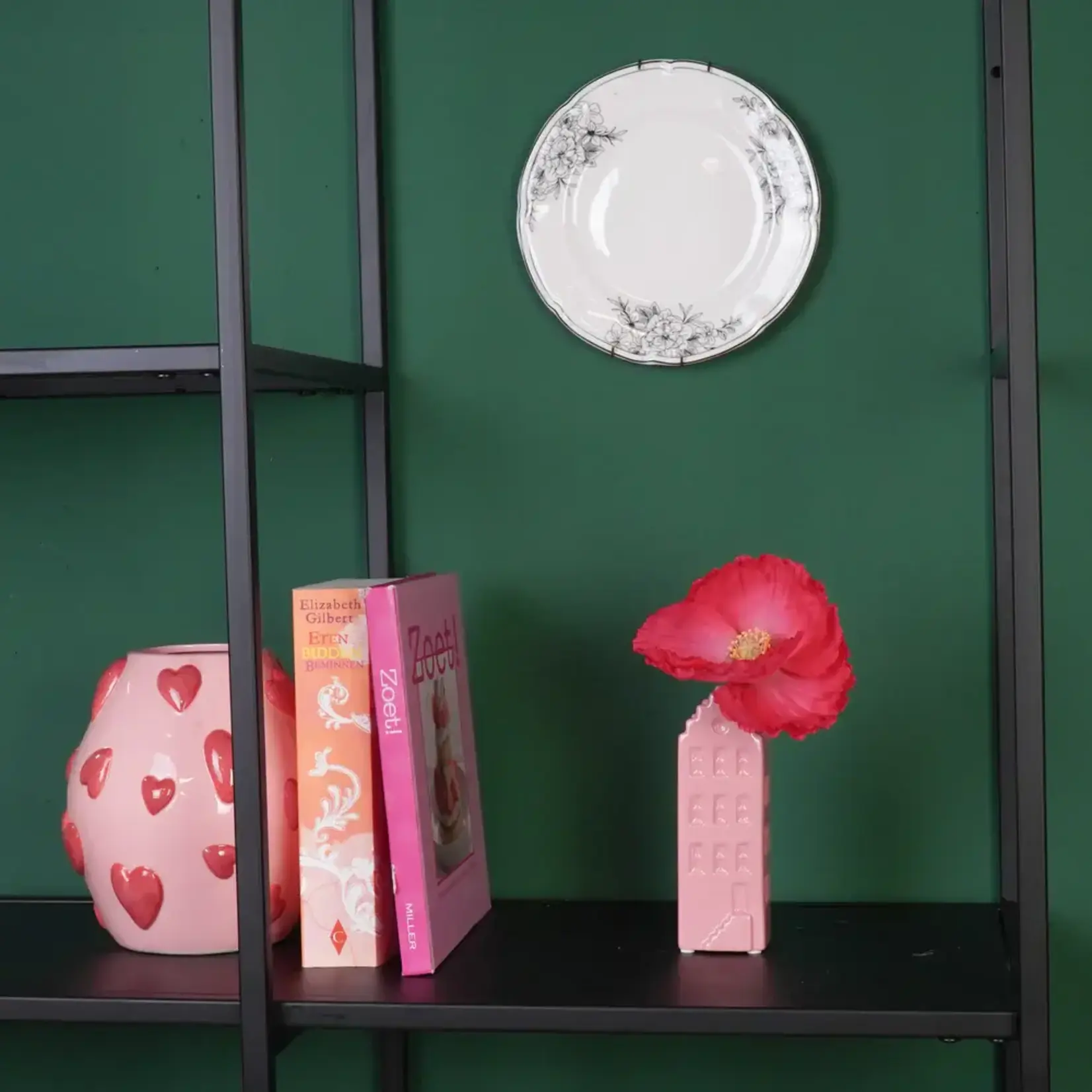 Housevitamin BV Bloemenvaas huis S keramiek - Light pink