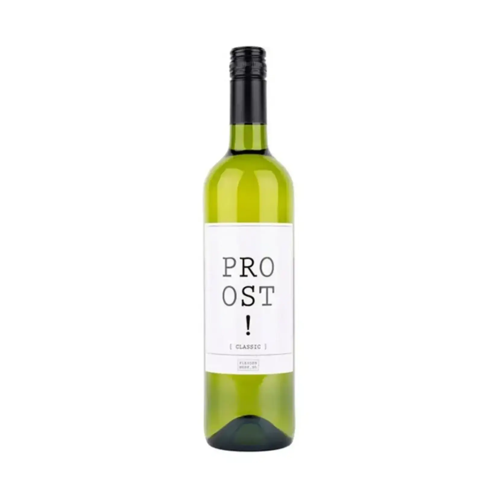 Flessenwerk Wijn Proost! wit