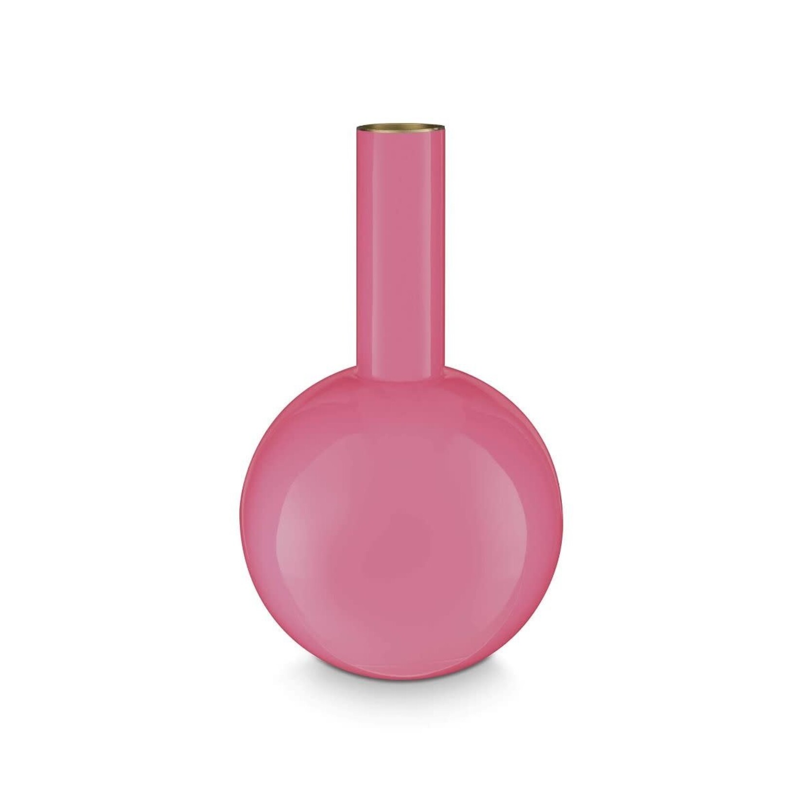 PIP Studio Vase Metal Medium Pink 19x33cm