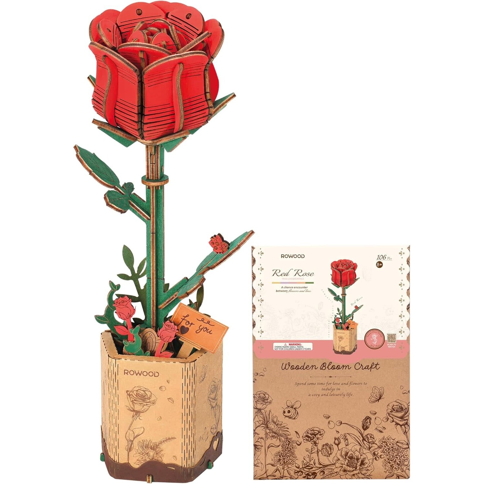 Rowood Time DIY FLower Red Rose