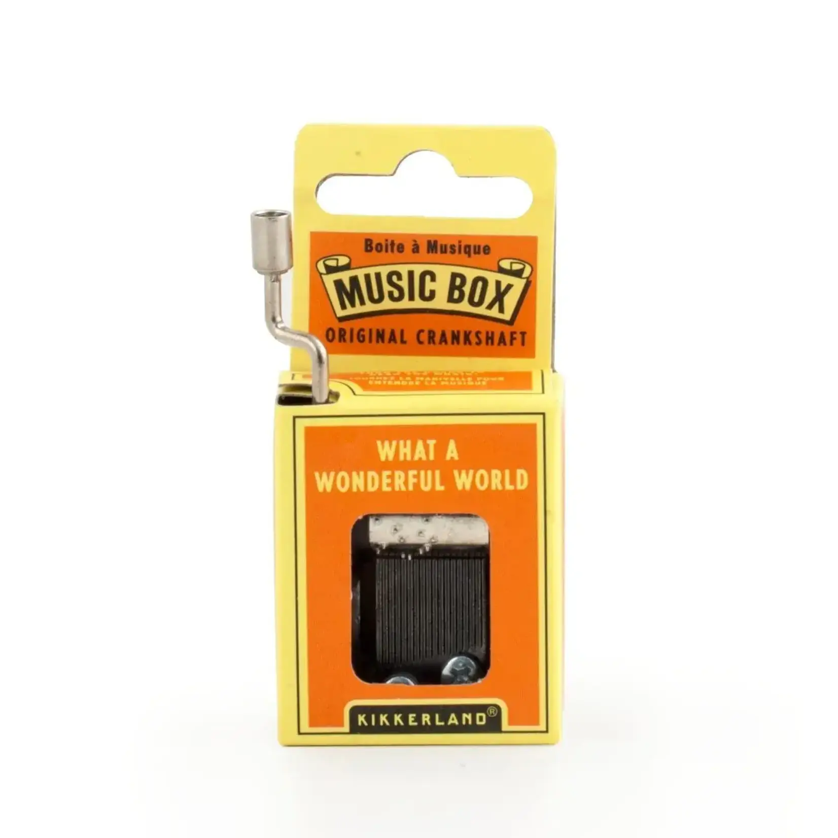 Kikkerland Muziek box - What a Wonderful World van 7.99 voor