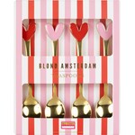 Blond Amsterdam Tea spoon hearts, set 4 Blond Amsterdam