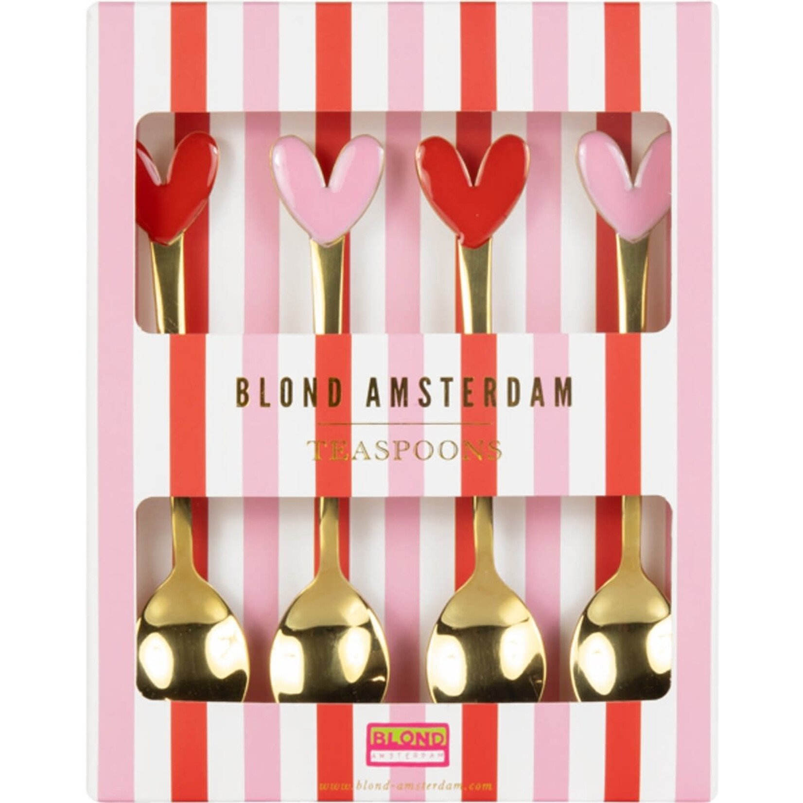 Blond Amsterdam Tea spoon hearts, set 4 Blond Amsterdam