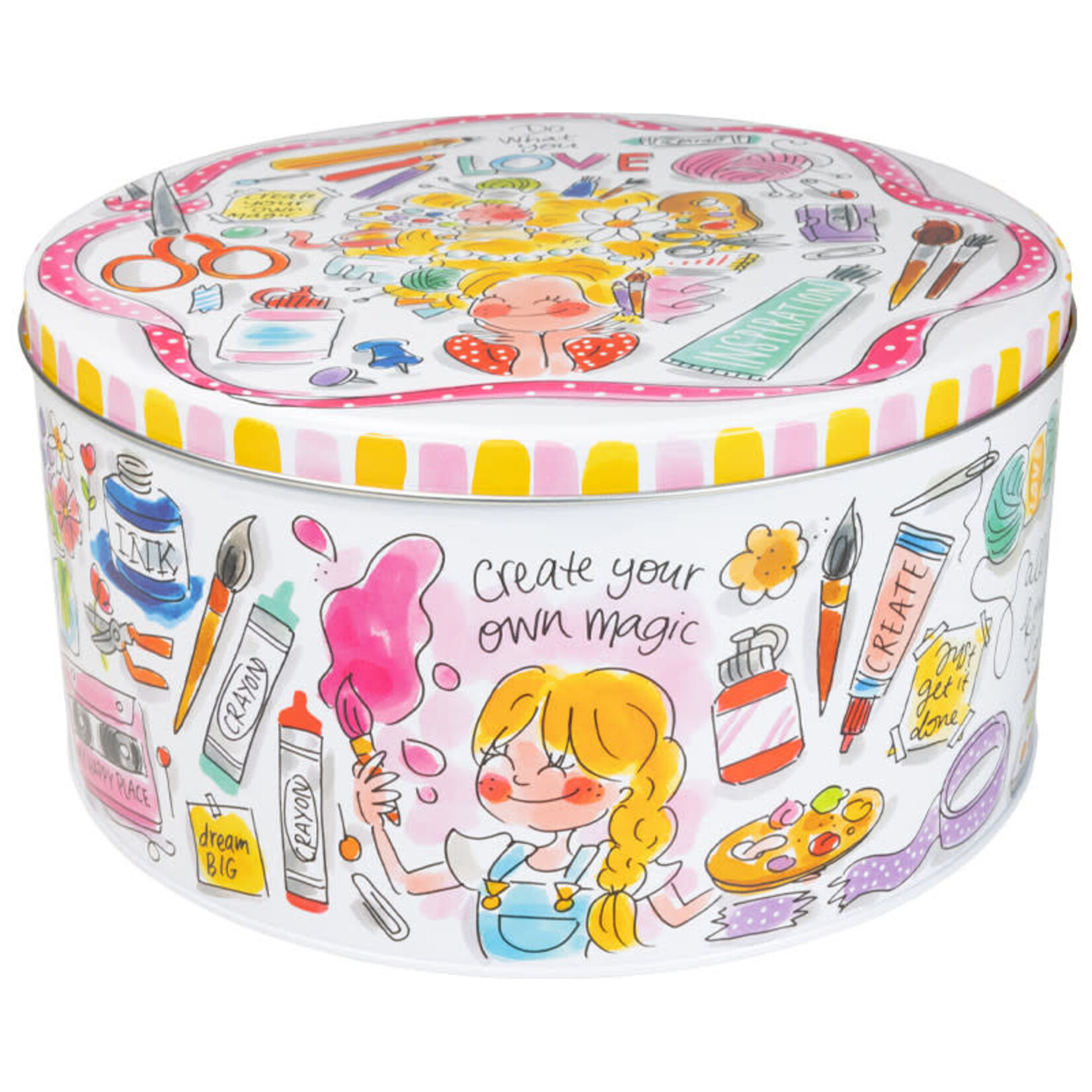 Blond Amsterdam Round tin box set creativity and cookies Blond Amsterdam