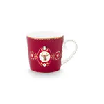PIP Studio Mug Small Love Birds Medallion Deer Dark Red