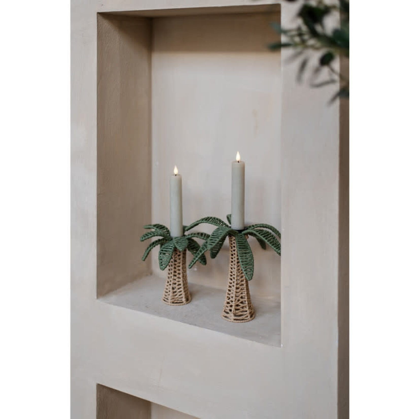 Home Society Kandelaar XL Weave Palm S