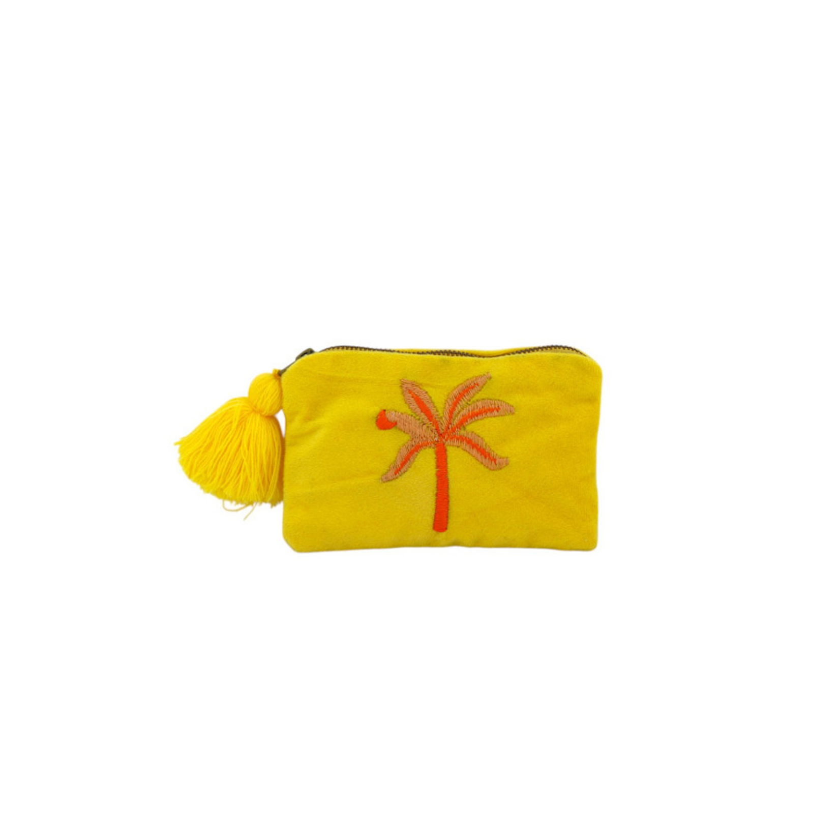 Home Society Make-up tasje Holiday Palmboom Geel