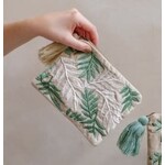 Home Society Make-up tasje Holiday Blad Wit Groen