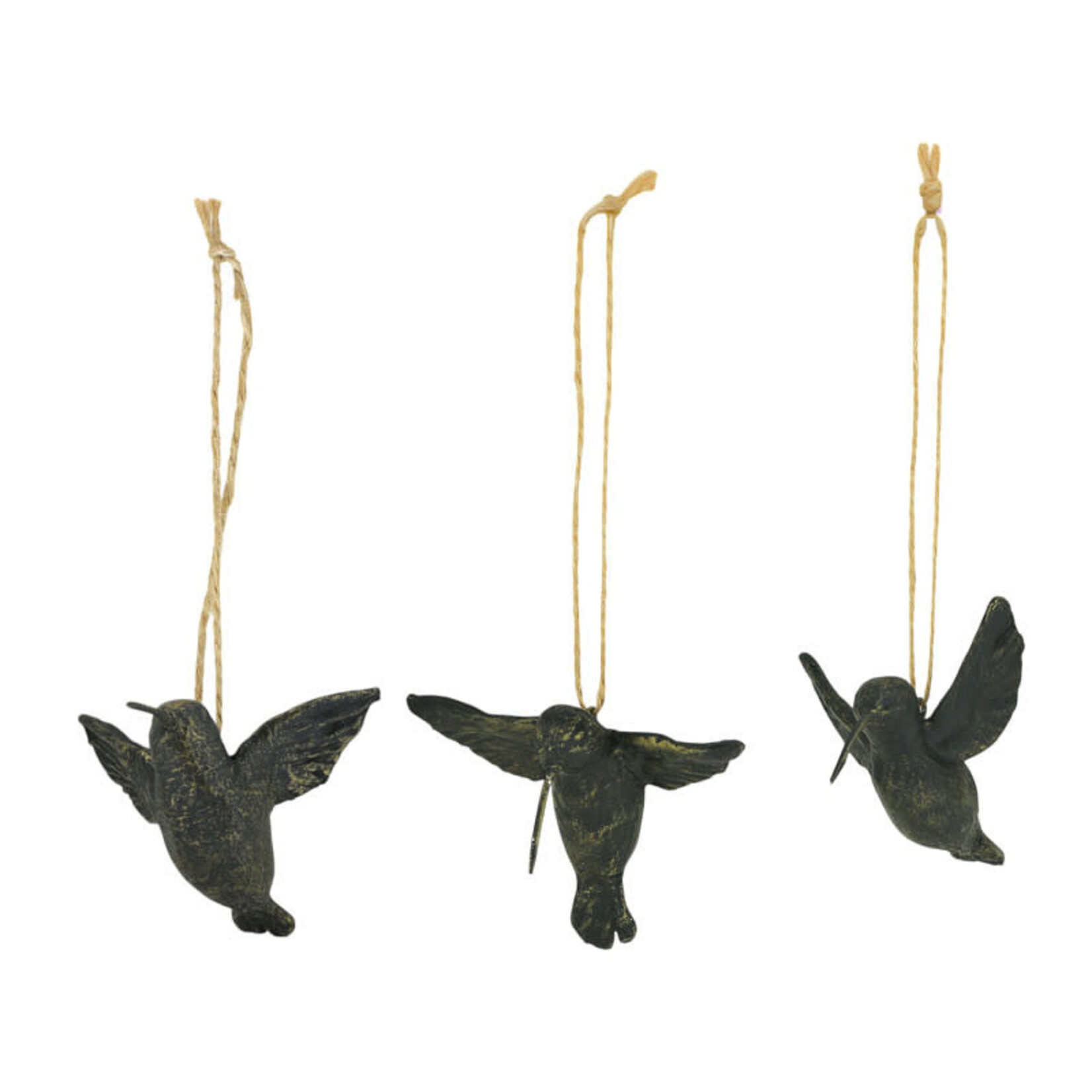Home Society Ornament Kolibri Ass Black-Bronze