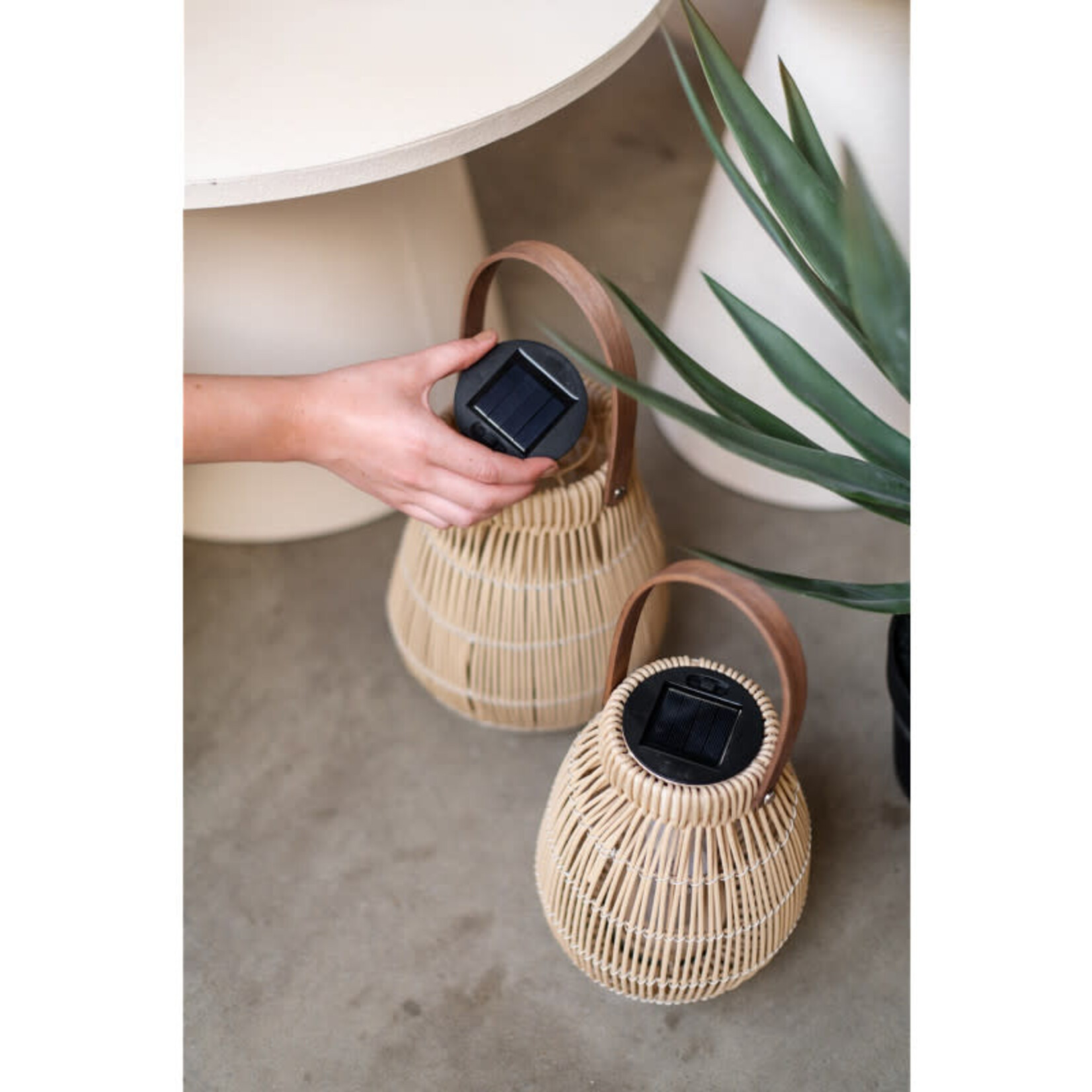 Home Society Solar Lamp Bizy L Beige