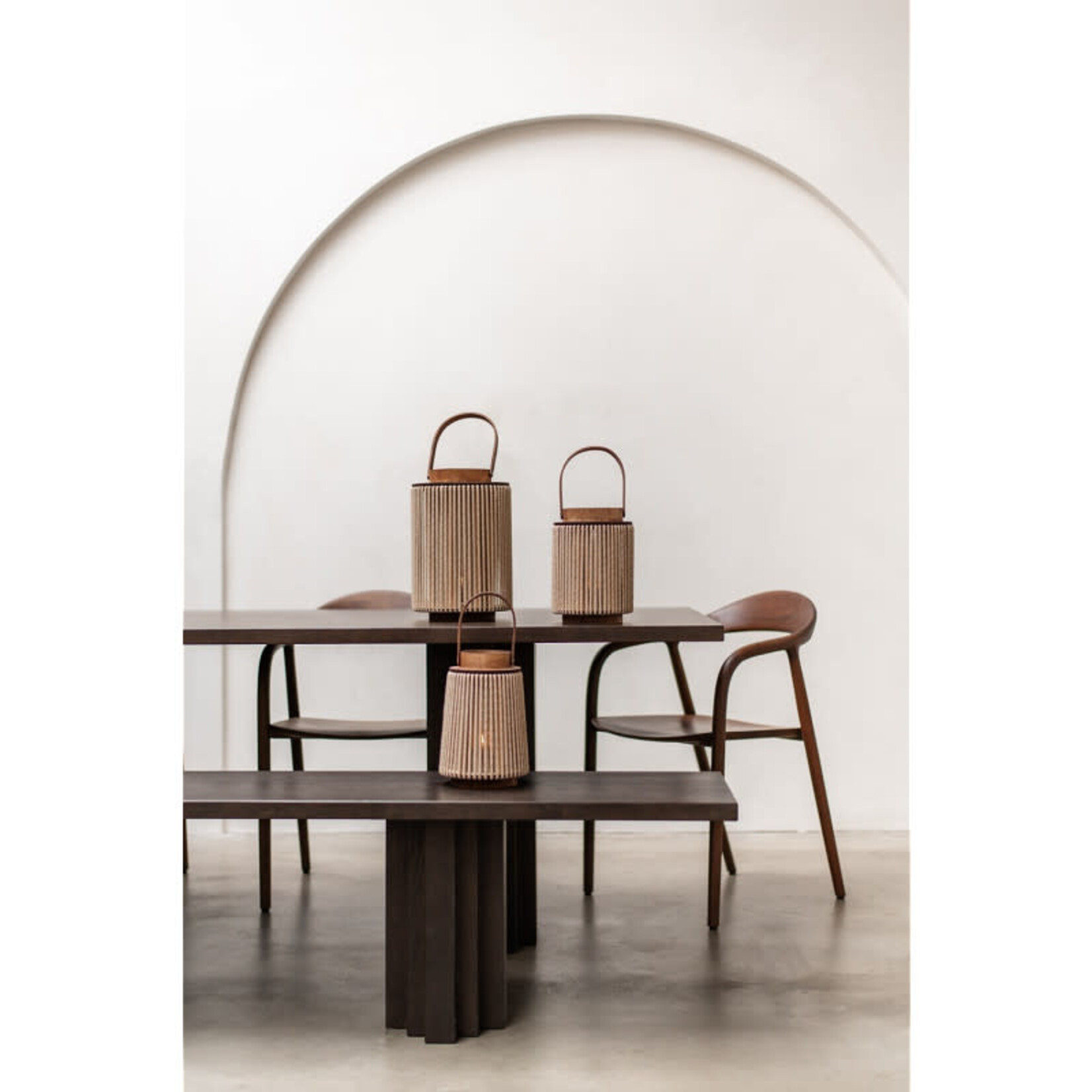 Home Society Lantern Sira L Beige