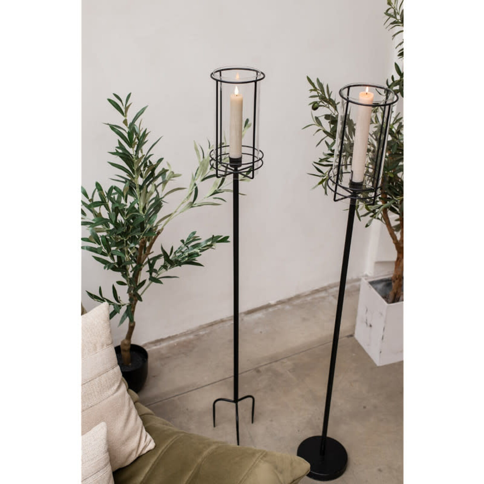 Home Society Candleholder XL Milo Torch Zwart