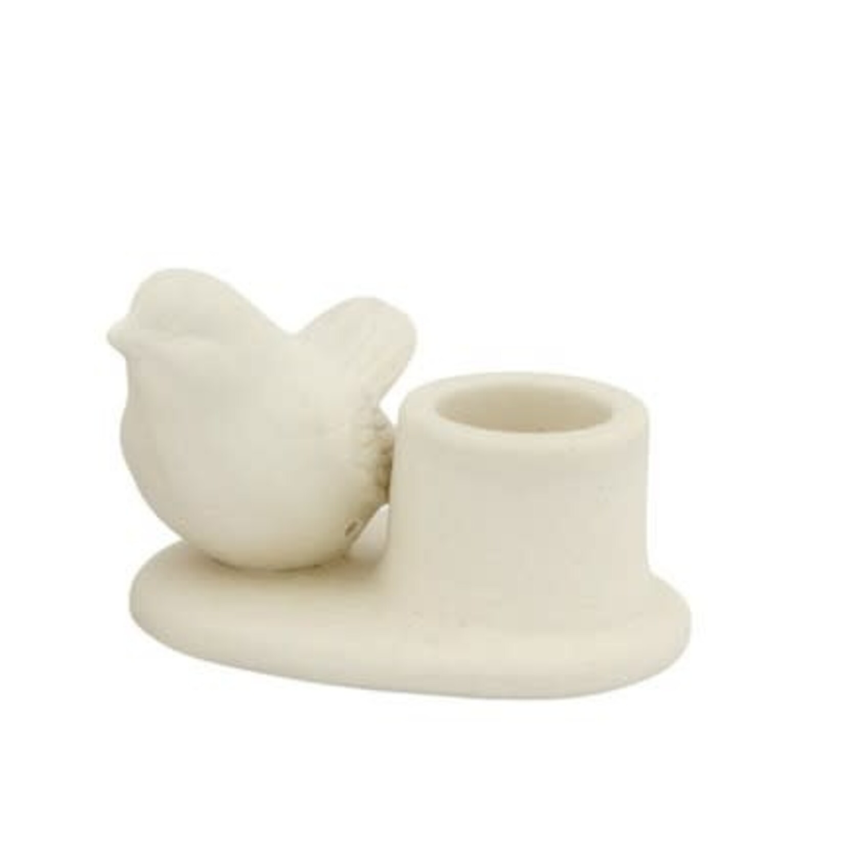 Home Society Vogel kaarsenhouder Wit