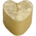 Rustik Lys Kaars Hart goud