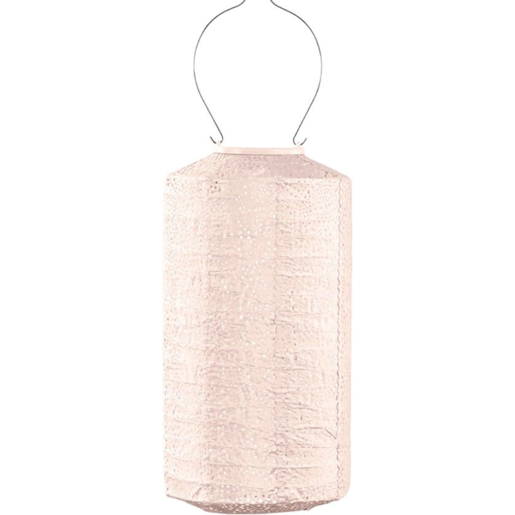 LUMIZ Lumiz Solar Lampion Sylinder 18 cm Paisley Soft Blush