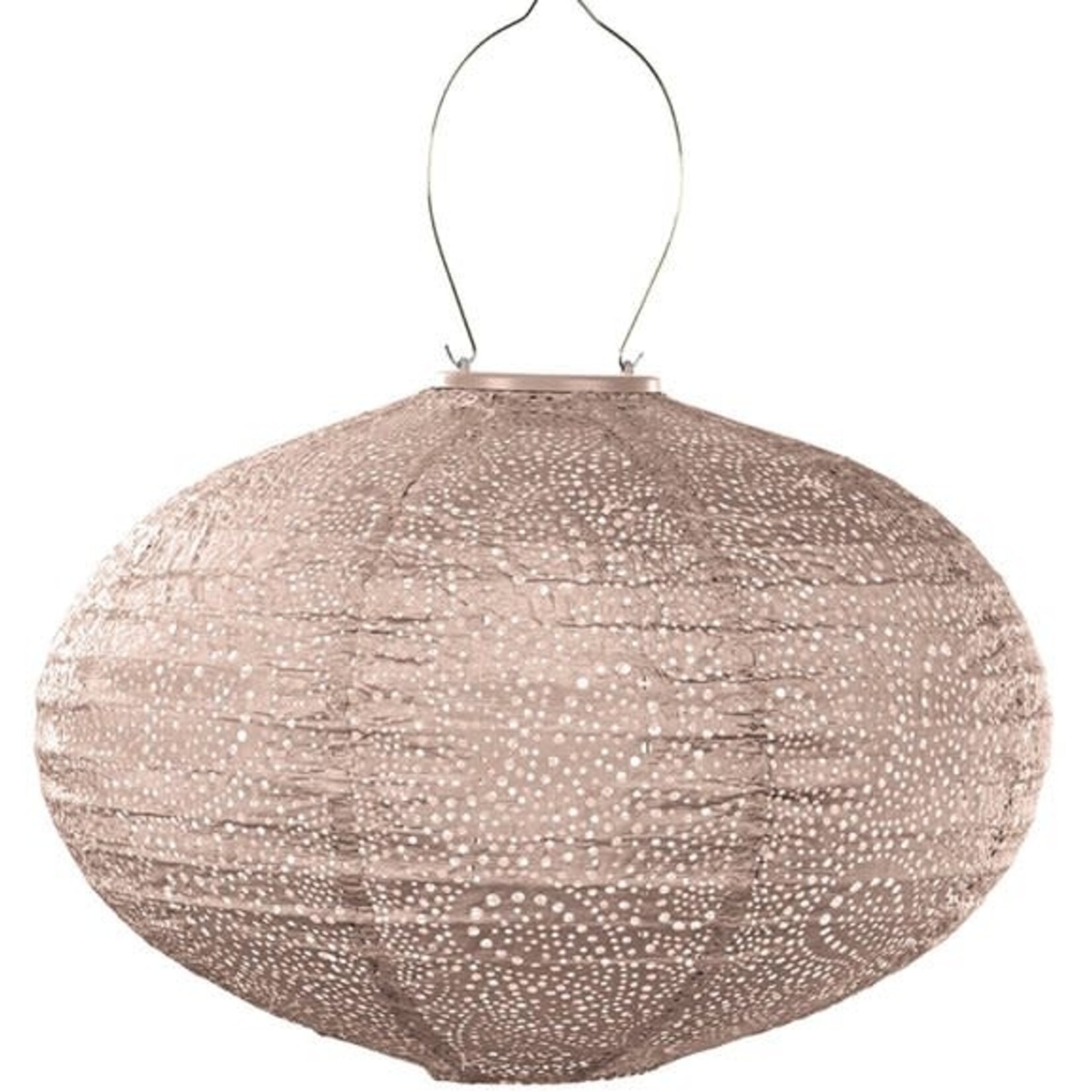 LUMIZ Lumiz Solar Lampion Oval 40 cm Paisley Soft Blush