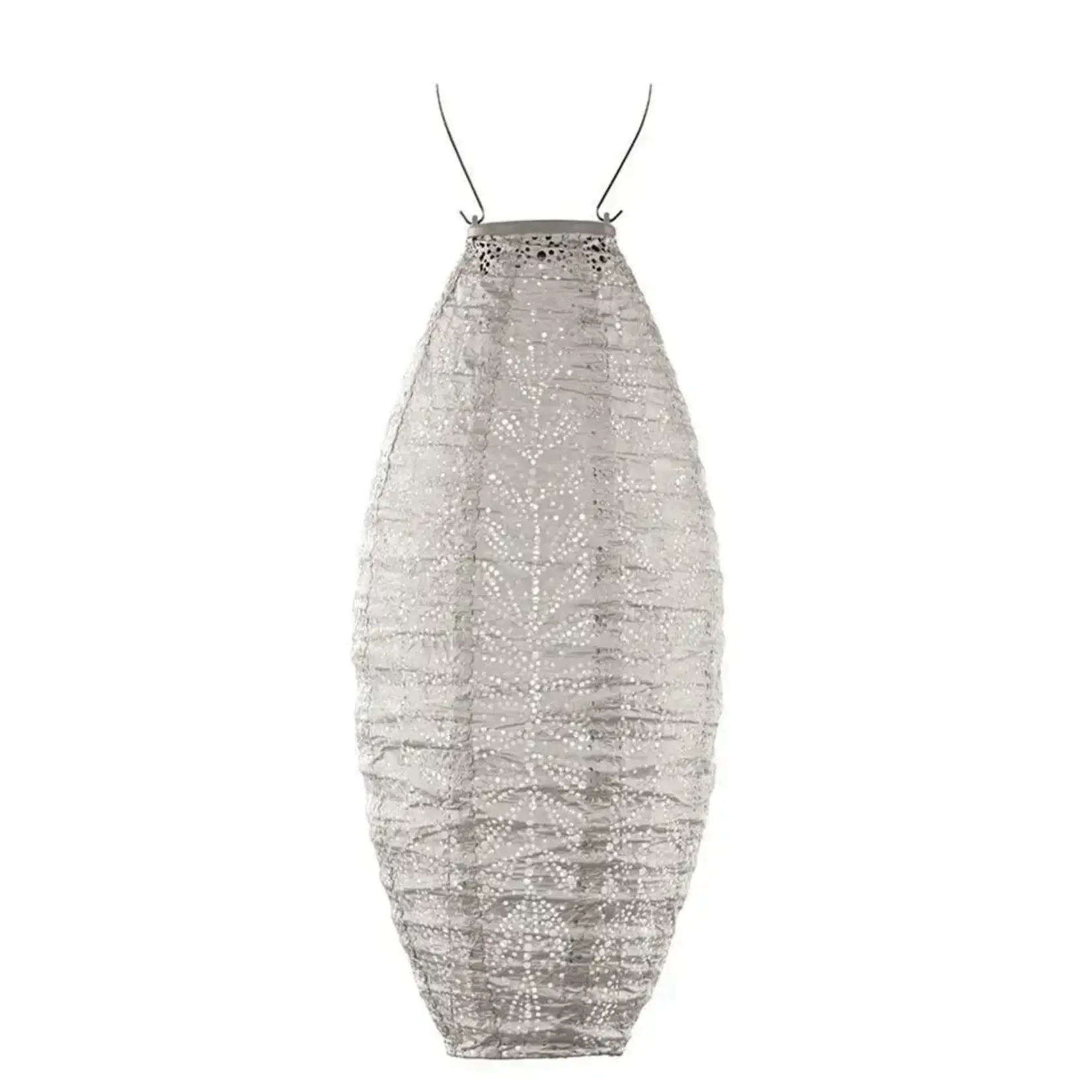 LUMIZ Lumiz Solar Lampion Folia Taupe Long Oval 20