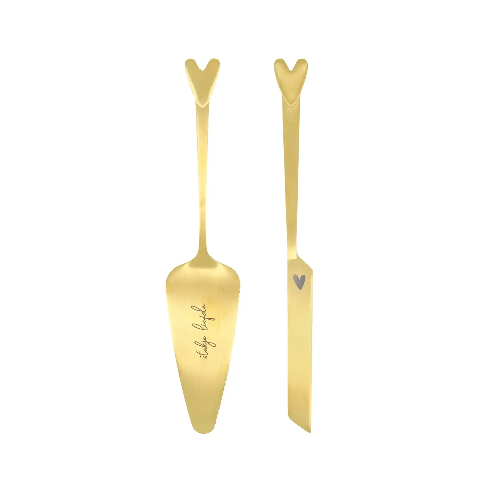 Zusss Zusss Taartschep en Taartmes Hartje goud