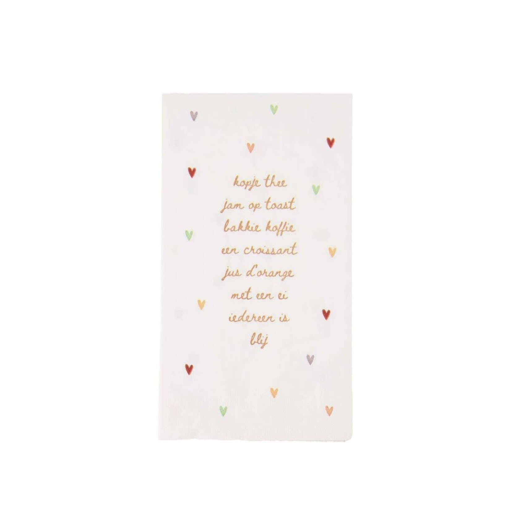 Zusss Zusss Servetten rechthoek iedereen is blij hartjes