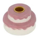 Zusss Zusss Kandelaar keramiek taart wit/roze