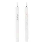 Zusss Zusss Set van 2 ledkaarsen love wit/rood